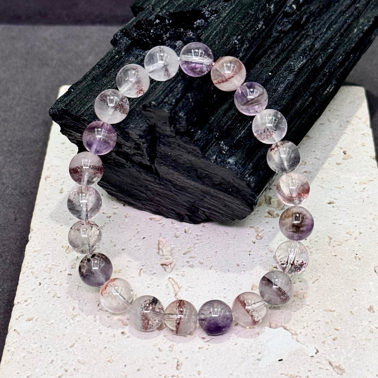 Super Seven Bracelet 一线天 彼岸花金草莓 超七水晶 - Lycoris radiata Garden 彼岸花圃