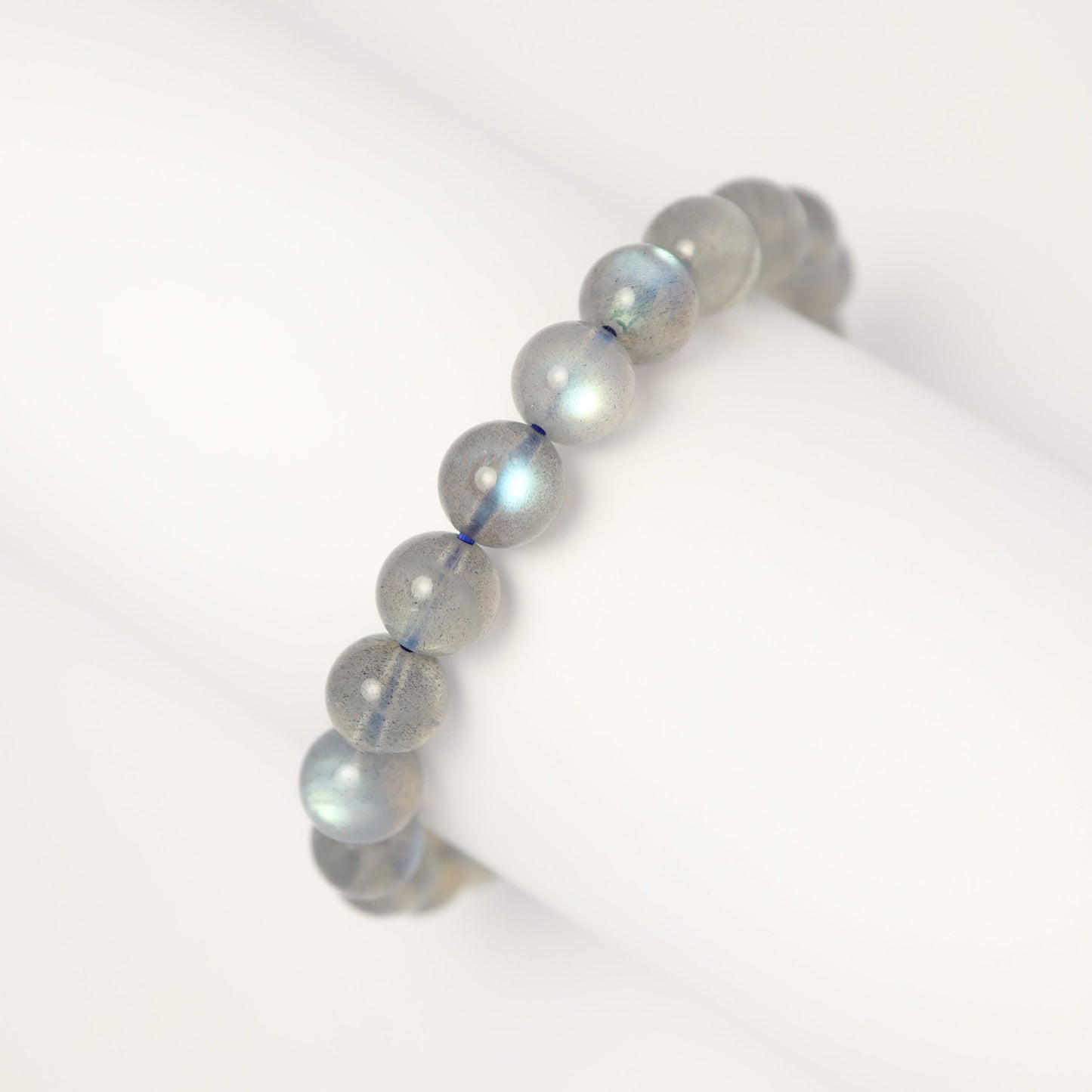 Grey Moonstone Blue Shine Bracelet (7mm, 8mm, 8.5mm, 9mm, 11mm)