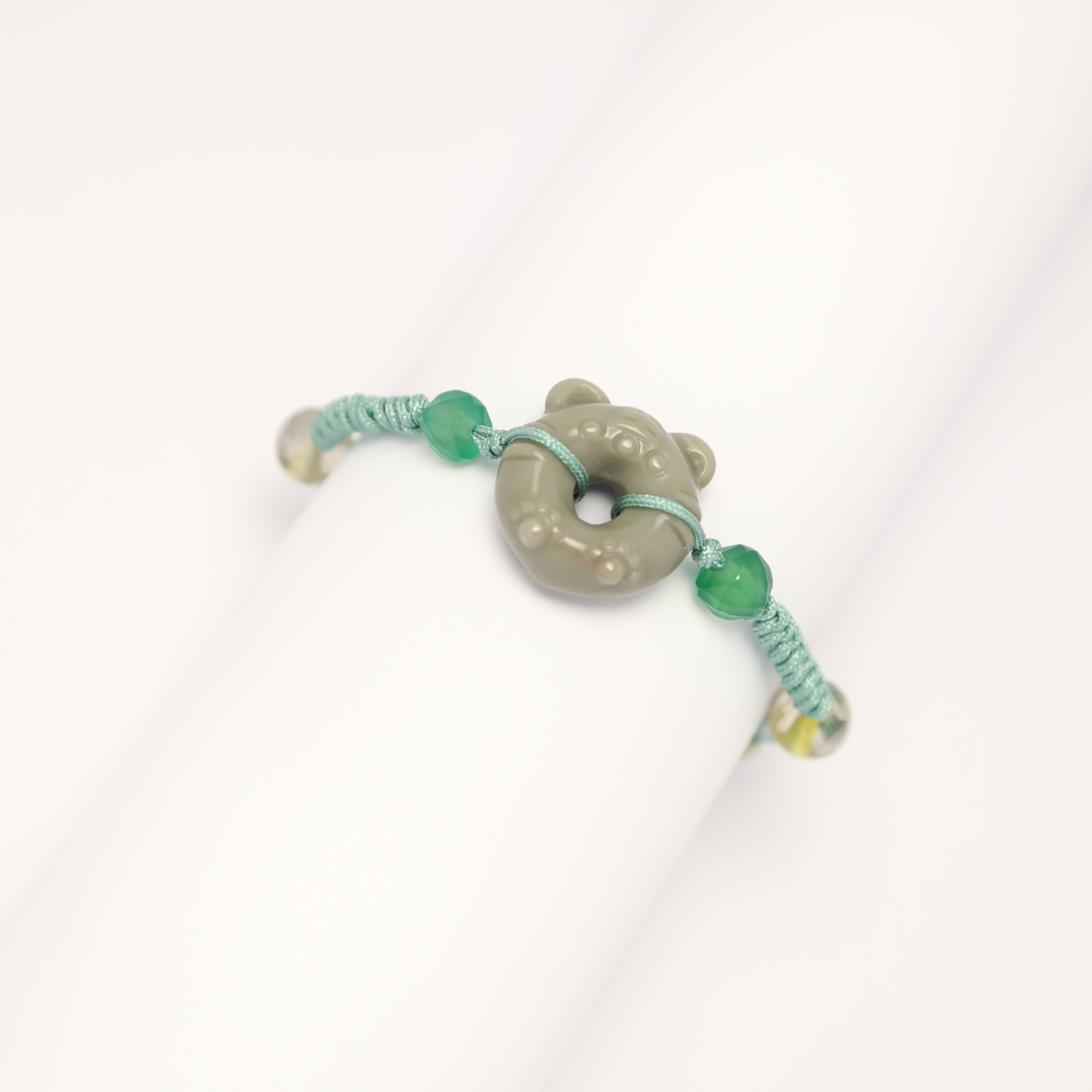 Baby Tiger - Alashan Agate Adjustable Unisex Bracelet