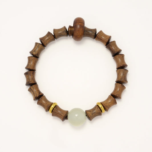 Green Sandalwood & Luminous Stone Bracelet (Female & Male)