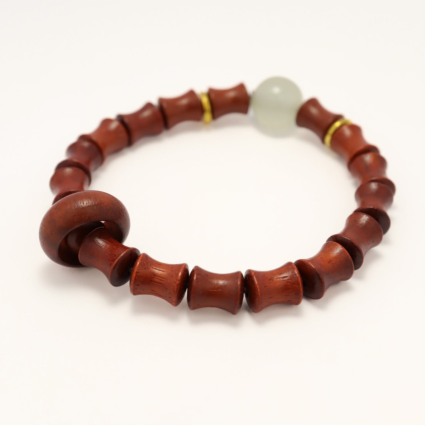 Red Sandalwood & Luminous Stone Bracelet (Female & Male)