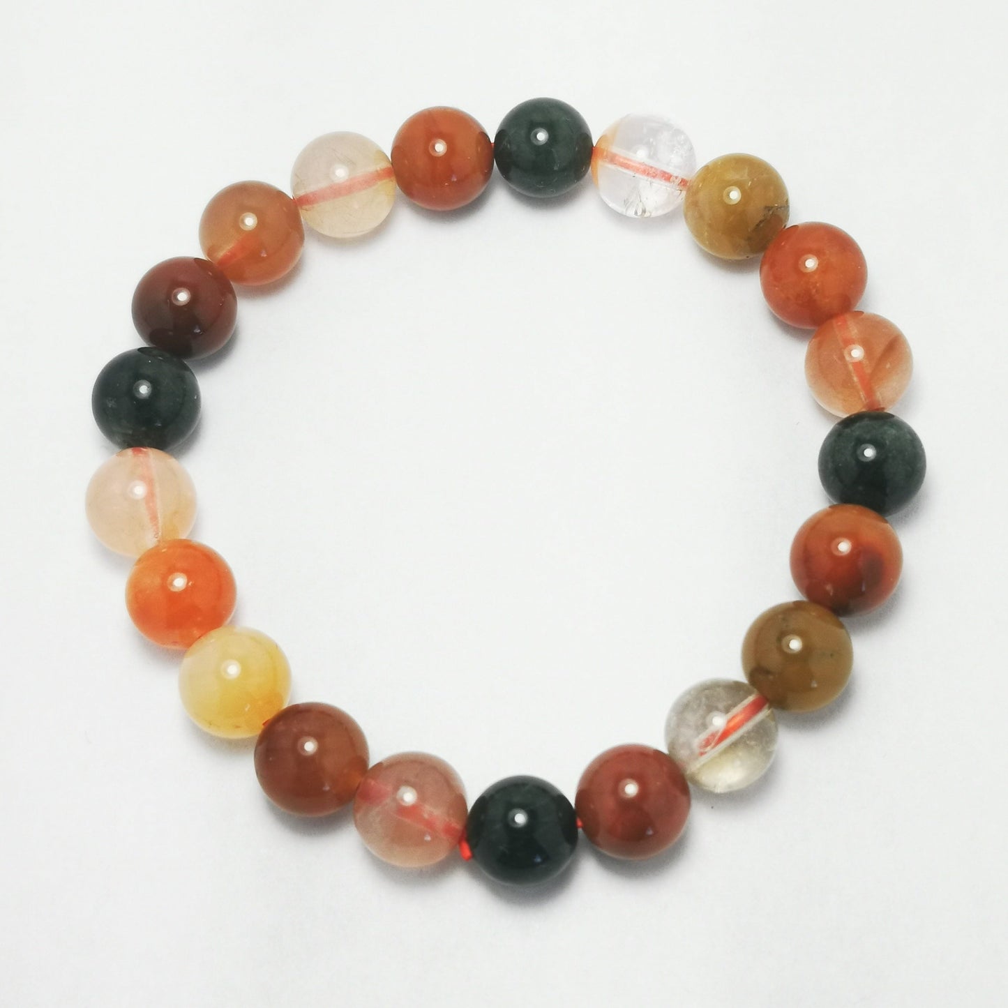 Fortune Bracelet with Rutilated Quartz & Agate