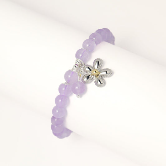 Flower Story - Lavender Amethyst Bracelet