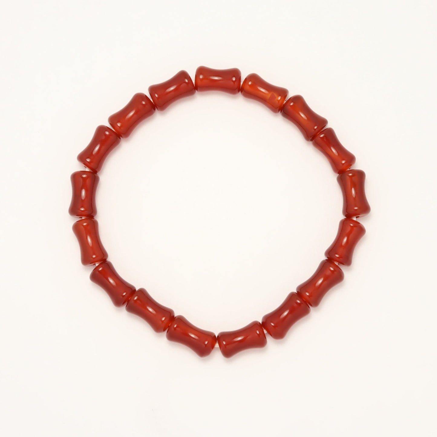 Fortune Bamboo - Red Agate Bamboo Bracelet