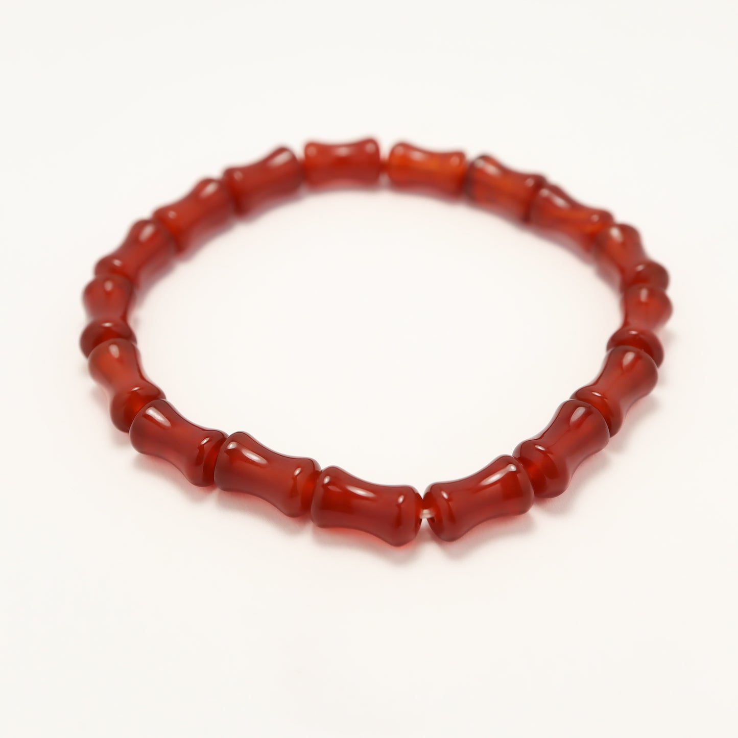 Fortune Bamboo - Red Agate Bamboo Bracelet