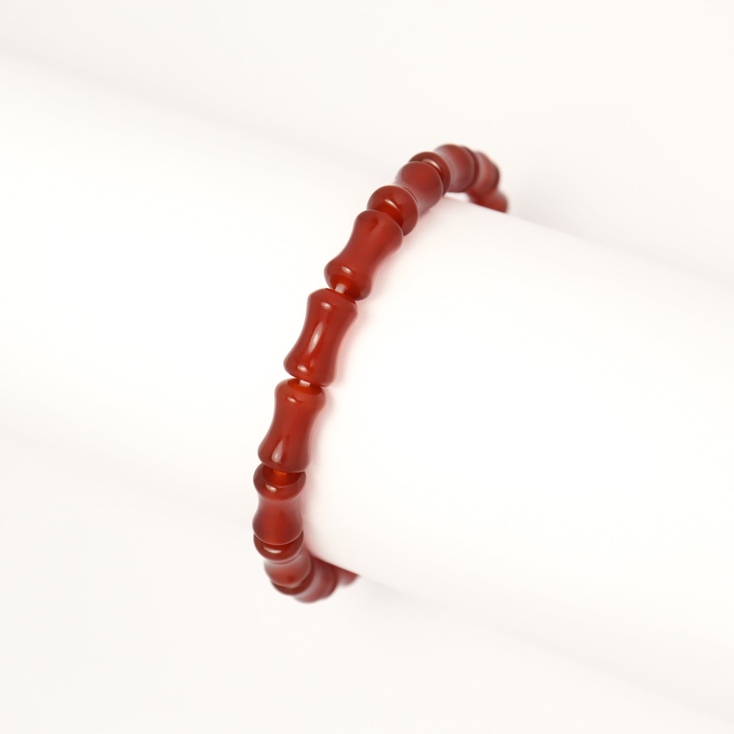 Fortune Bamboo - Red Agate Bamboo Bracelet