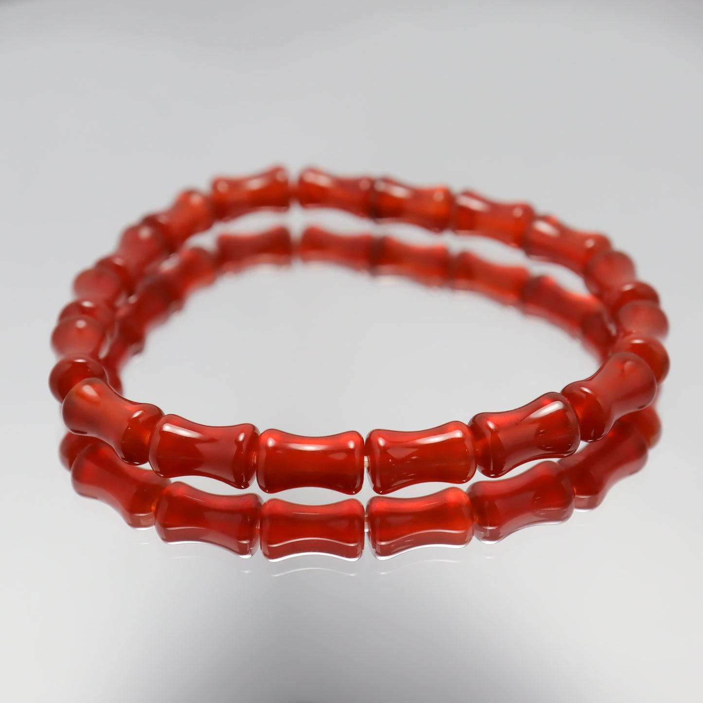Fortune Bamboo - Red Agate Bamboo Bracelet