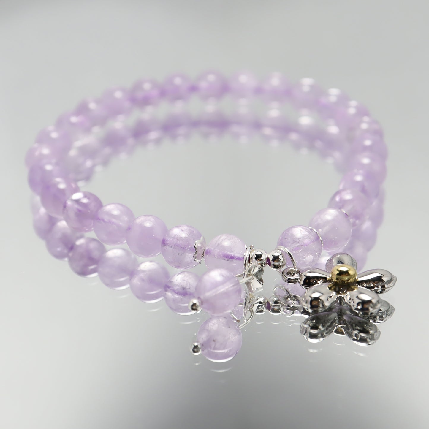 Flower Story - Lavender Amethyst Bracelet