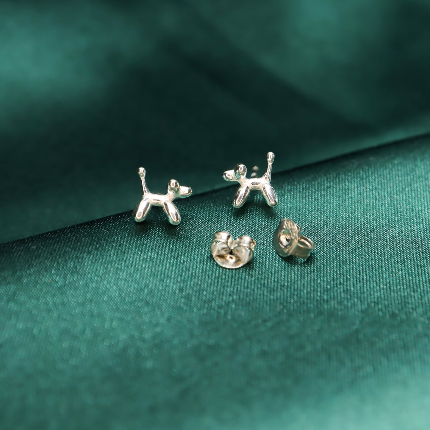 Caniche Poodle - S925 Sterling Silver Stud Earrings