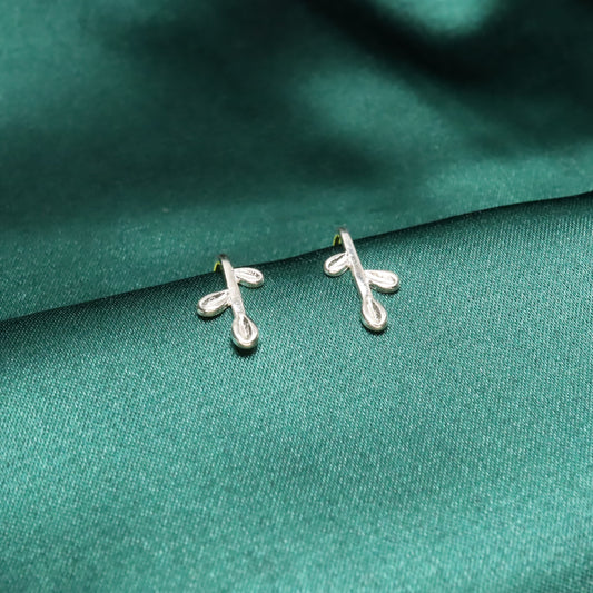 Fortune Leaves - S925 Sterling Silver Hook Earrings