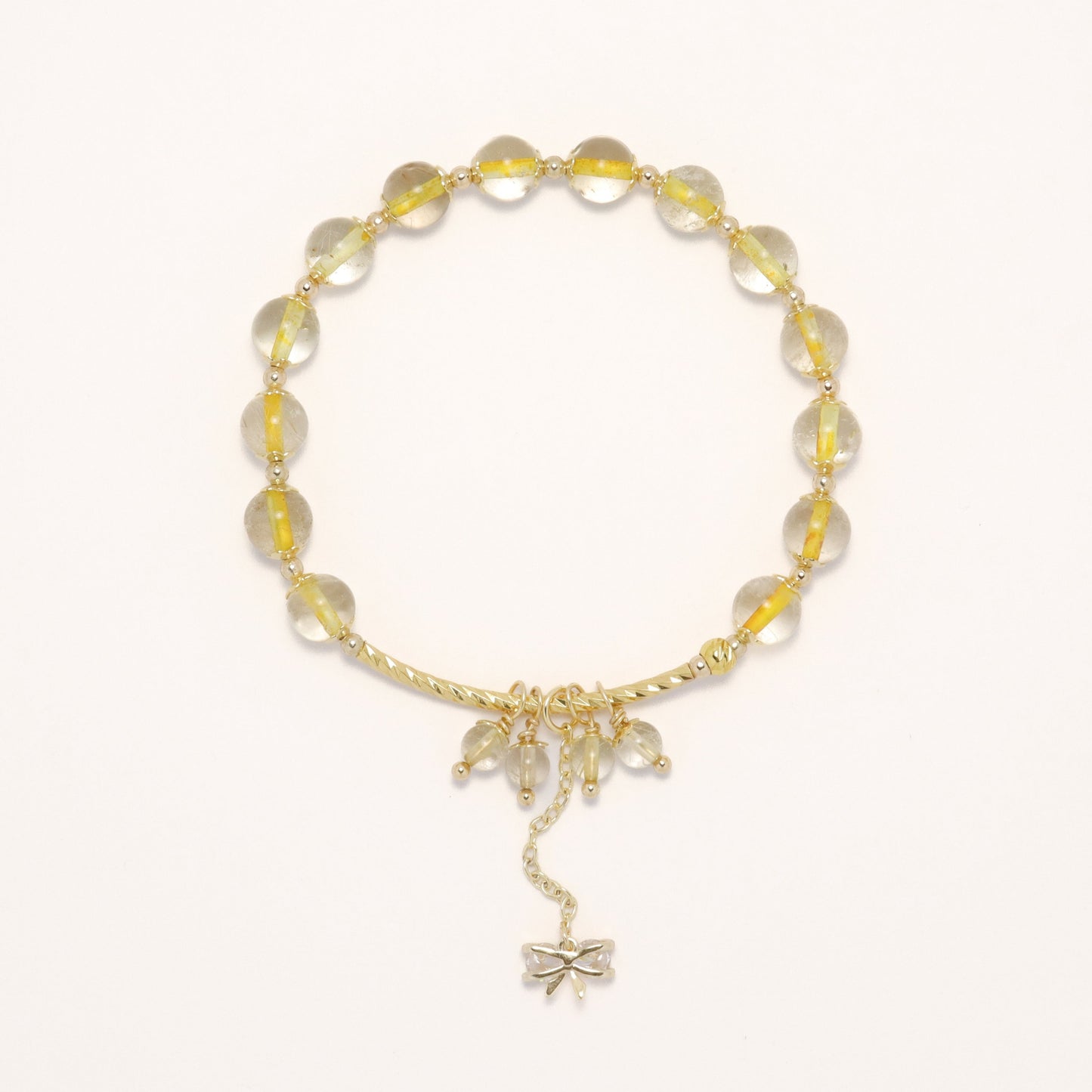 Golden Summer - Rutilated Quartz Crystal Bracelet