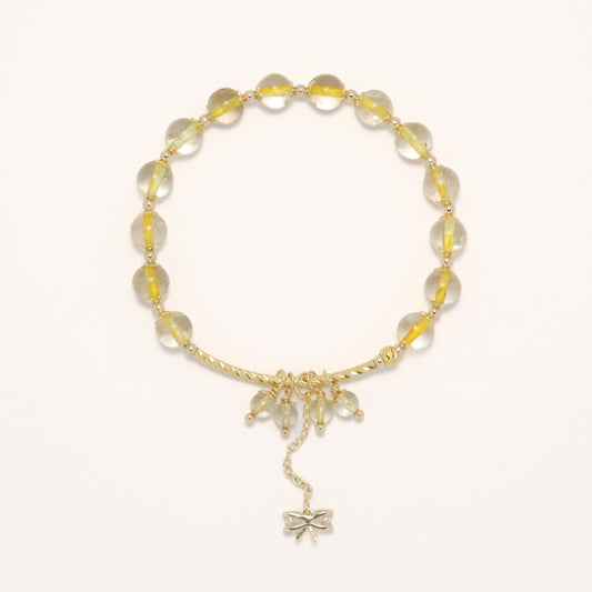 Golden Summer - Rutilated Quartz Crystal Bracelet