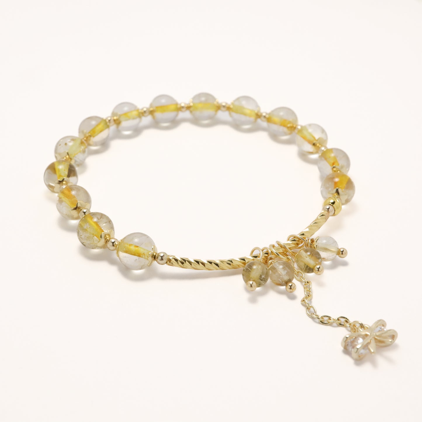 Golden Summer - Rutilated Quartz Crystal Bracelet