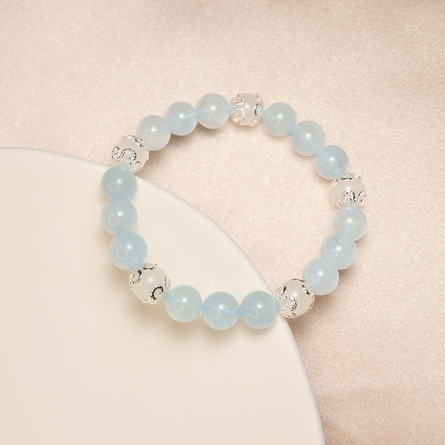 Love Aegean Sea - Moonstone & Aquamarine Bracelet