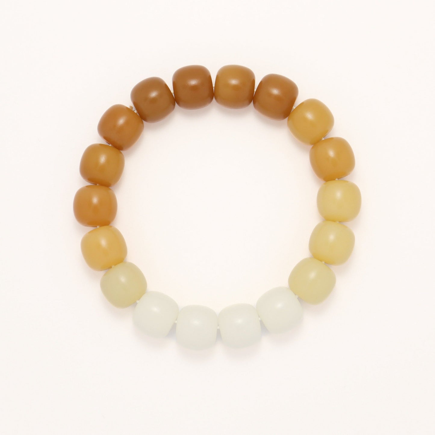 Season Harvest - Gradient Yellow Weathering Bodhi Root Bracelet