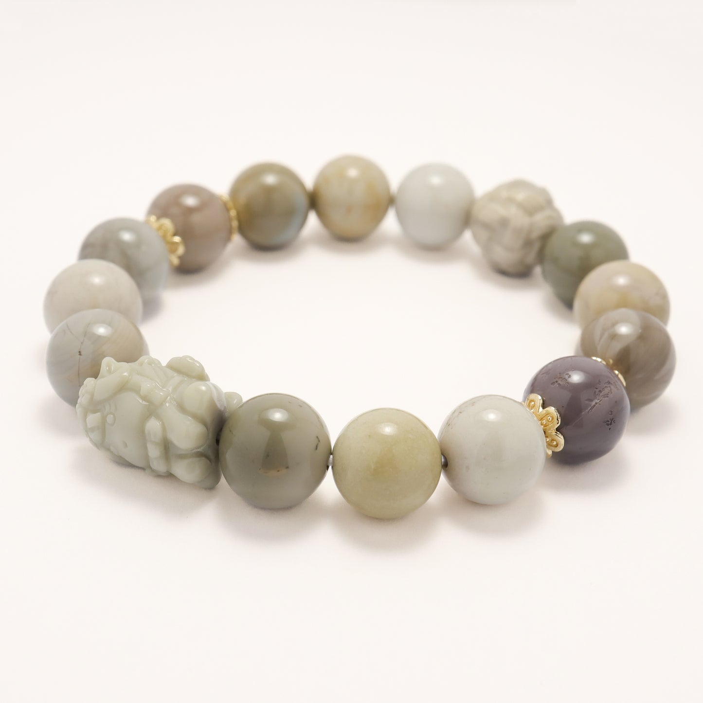 Unicorn - Macaroon Alashan Agate Bracelet