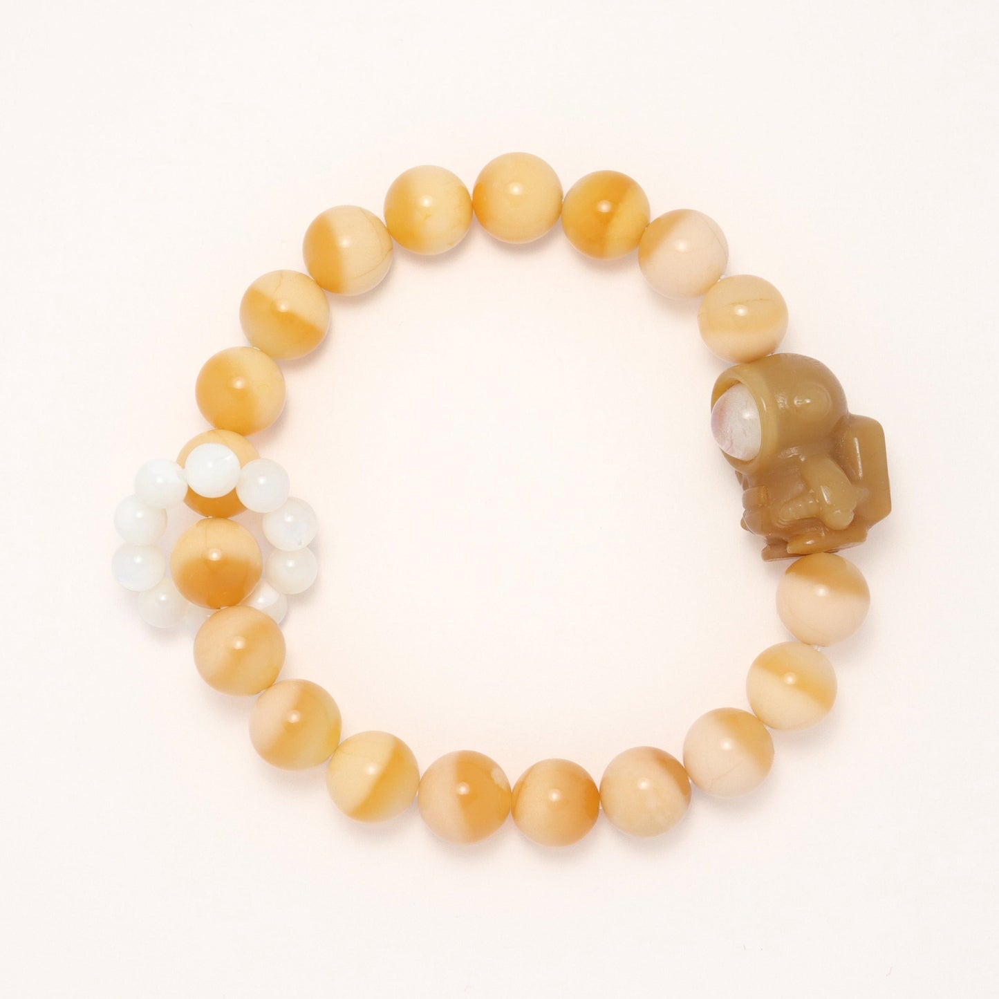 Look Up At The Stars - Premium Yuhua Transparent Alashan Agate Bracelet