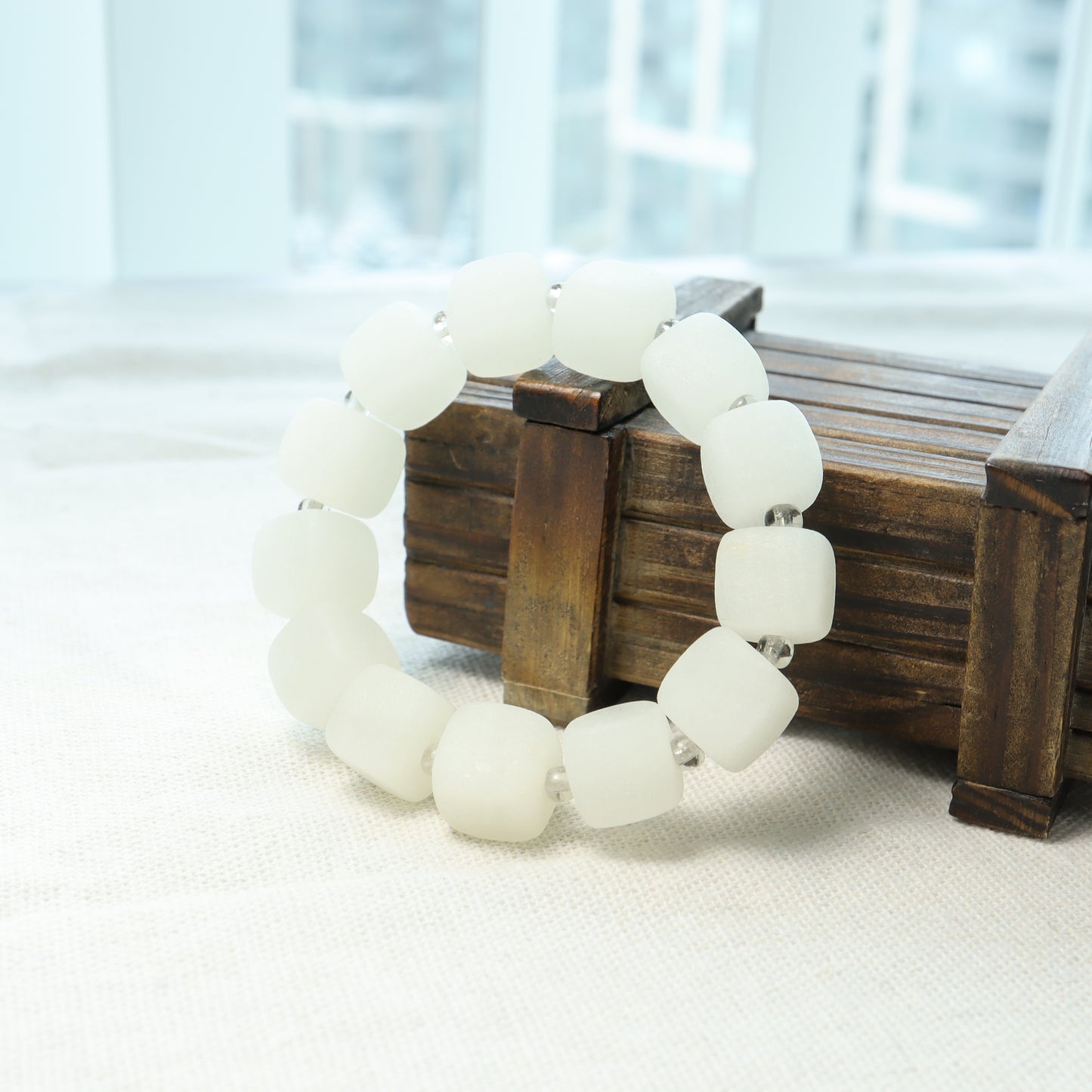 Crystal Sugar - She Tai Cui Raw Stone Bracelet