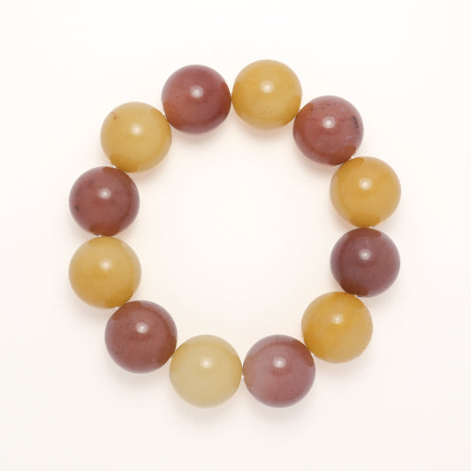 Purple Yellow Grapes - She Tai Cui Jade Bracelet