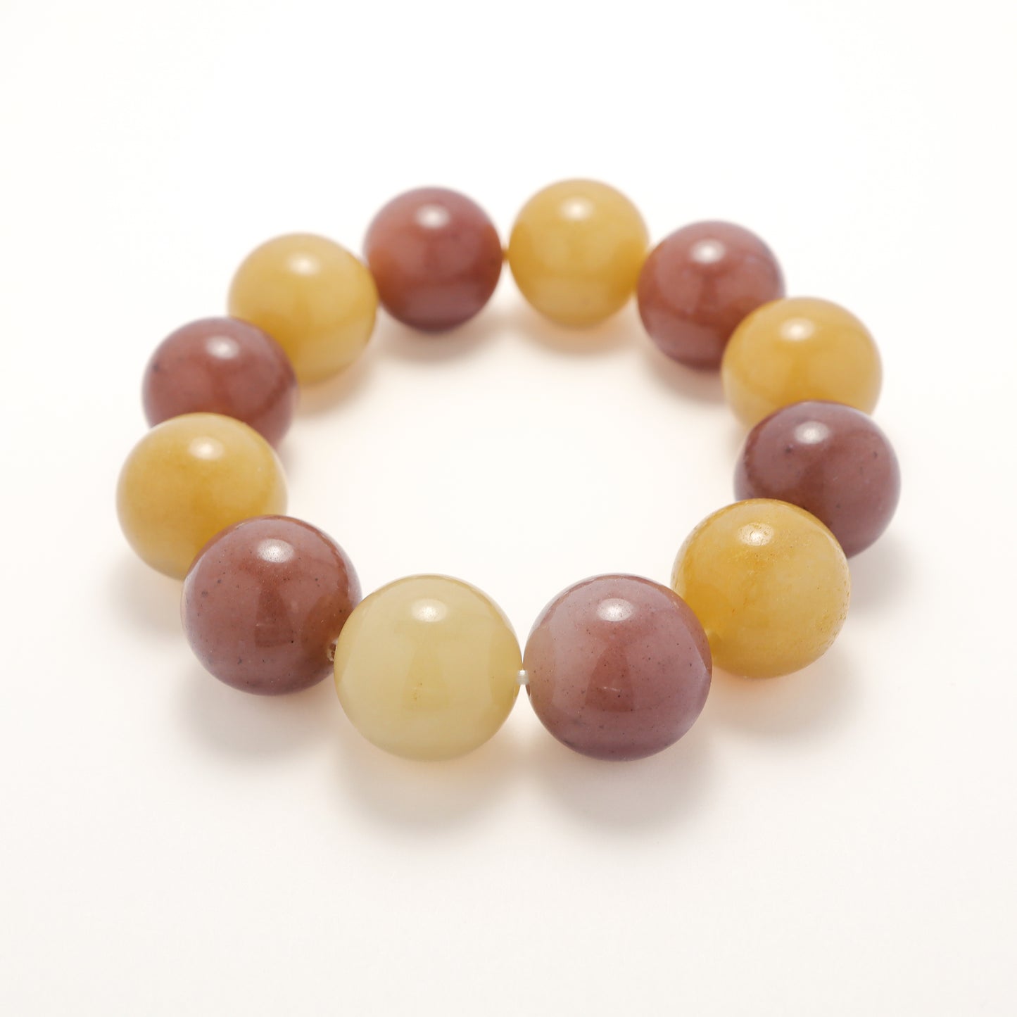 Purple Yellow Grapes - She Tai Cui Jade Bracelet