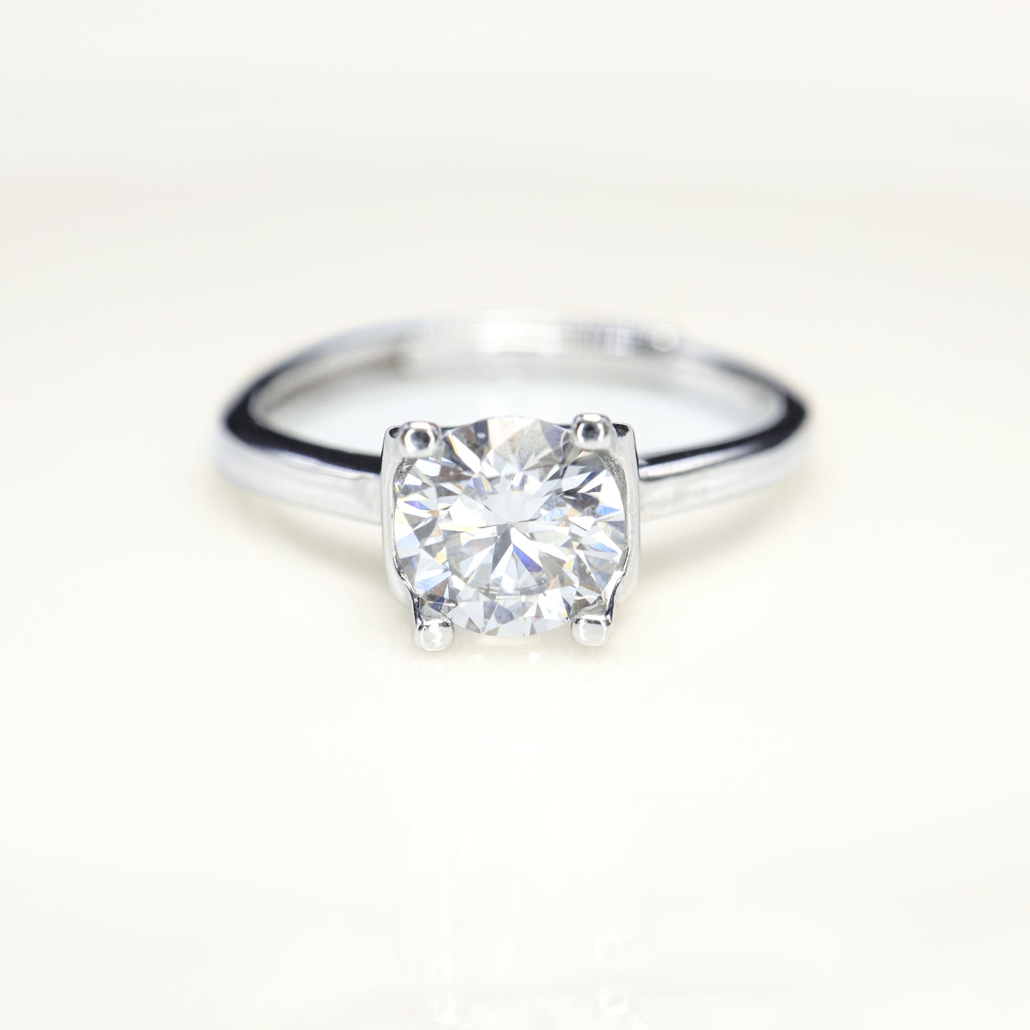 Hellen Choice - Solitaire Moissanite S925 Sterling Silver Open Ring