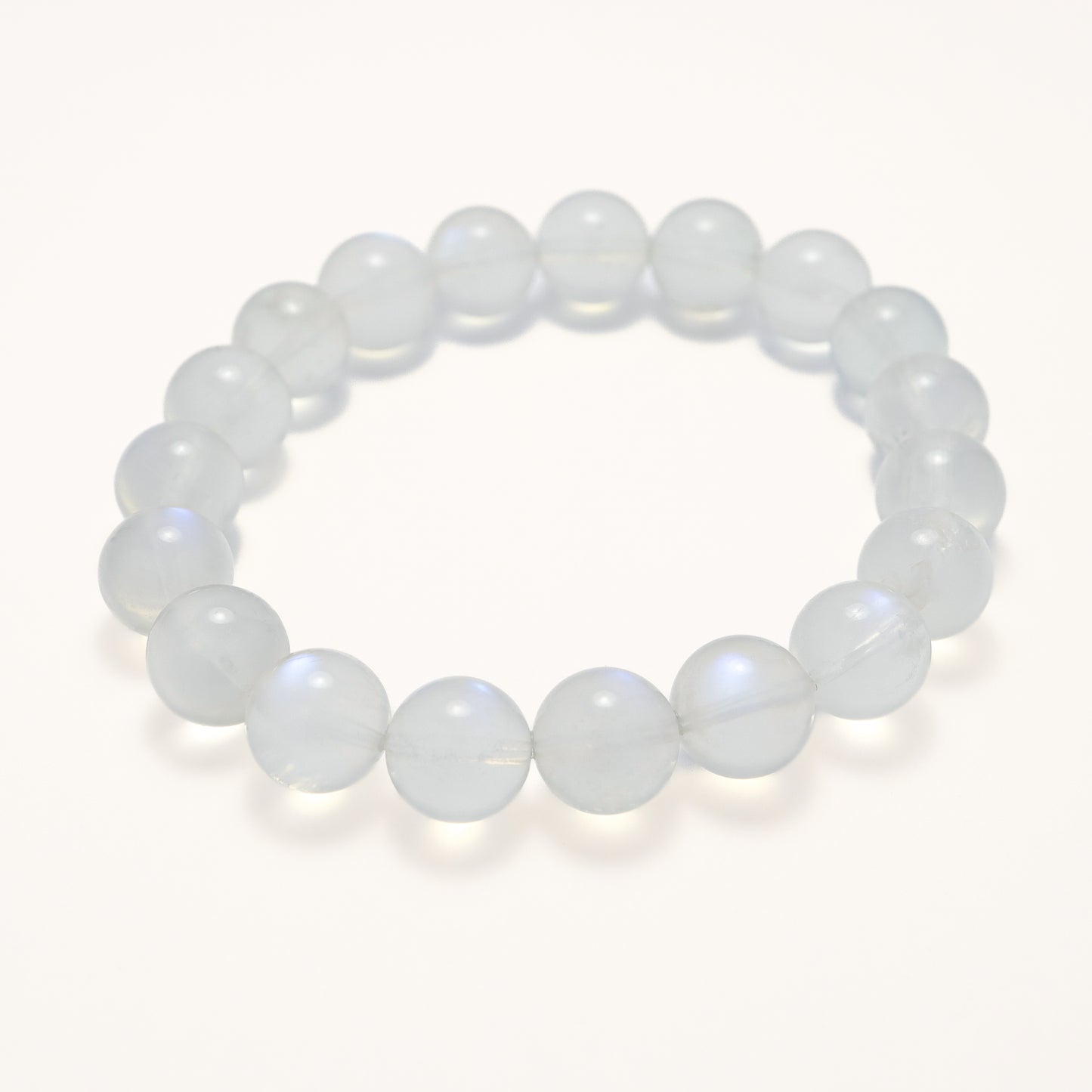 Genuine Natural Blue Shine Moonstone Bracelet (9mm-10.5mm)