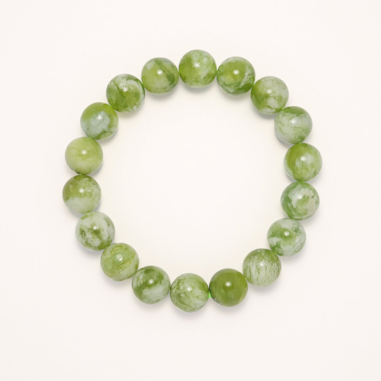 Milky Grape - Serpentine Xiuyu Bracelet