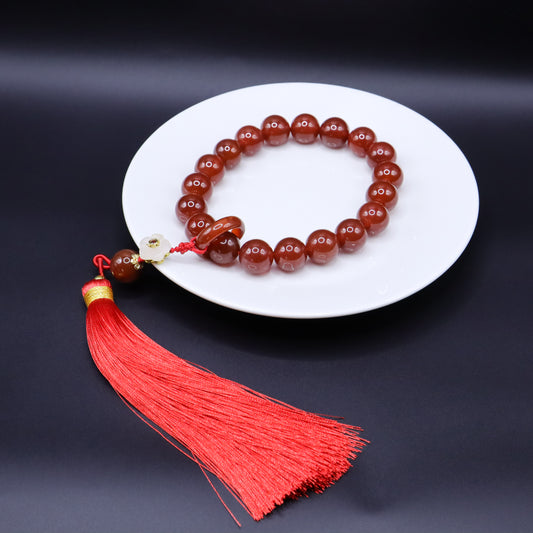Royal Family - Red Agate Worry Beads Bracelet