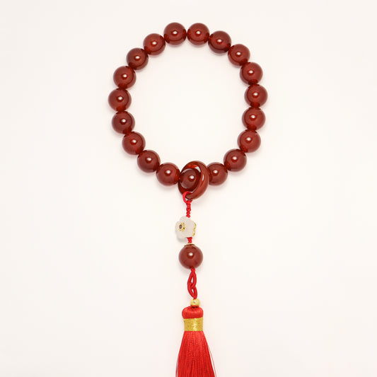 Royal Family - Red Agate Worry Beads Bracelet