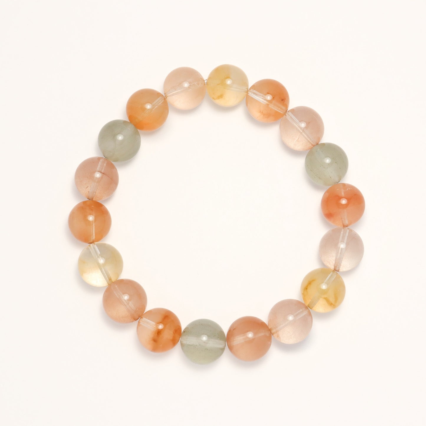 Color Rabbit Fur - Rutilated Quartz Crystal Bracelet