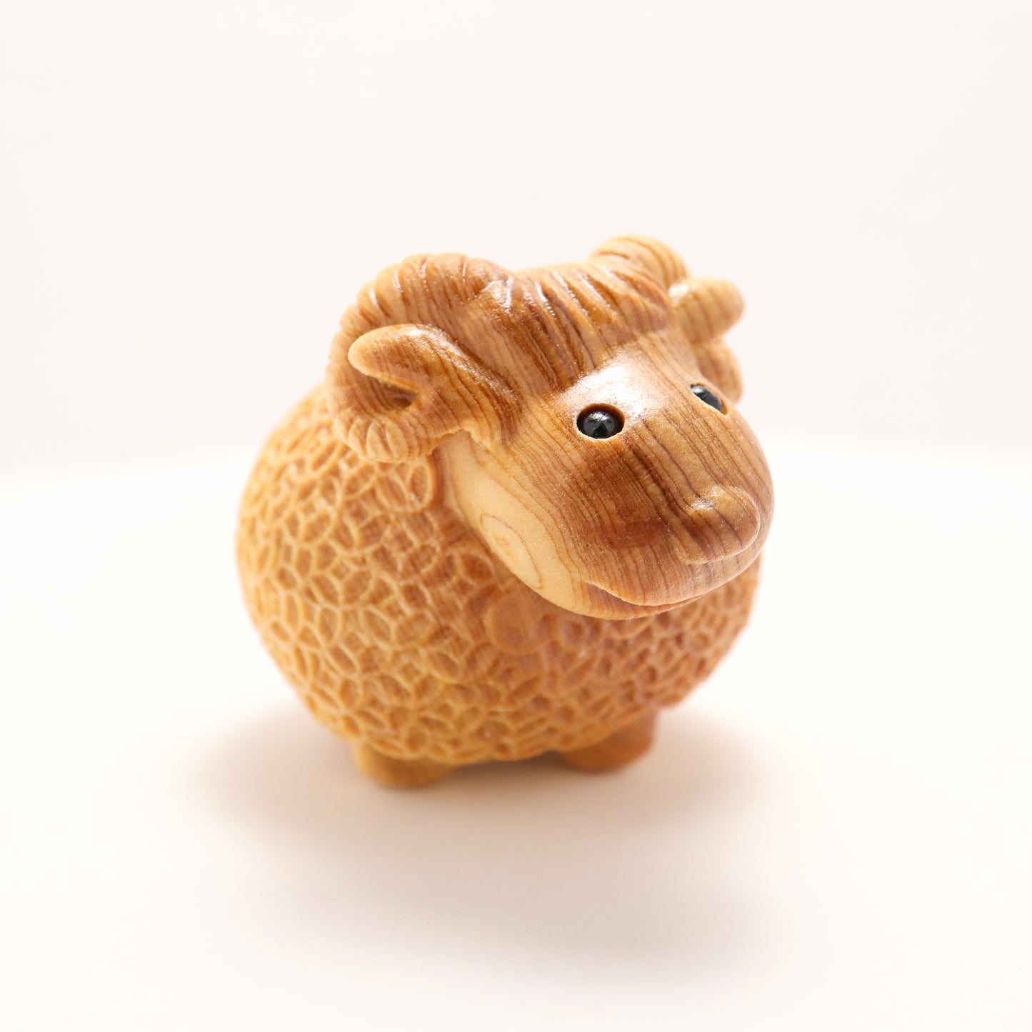 Fortune Sheep - Thuja Wood Sculpture Ornament