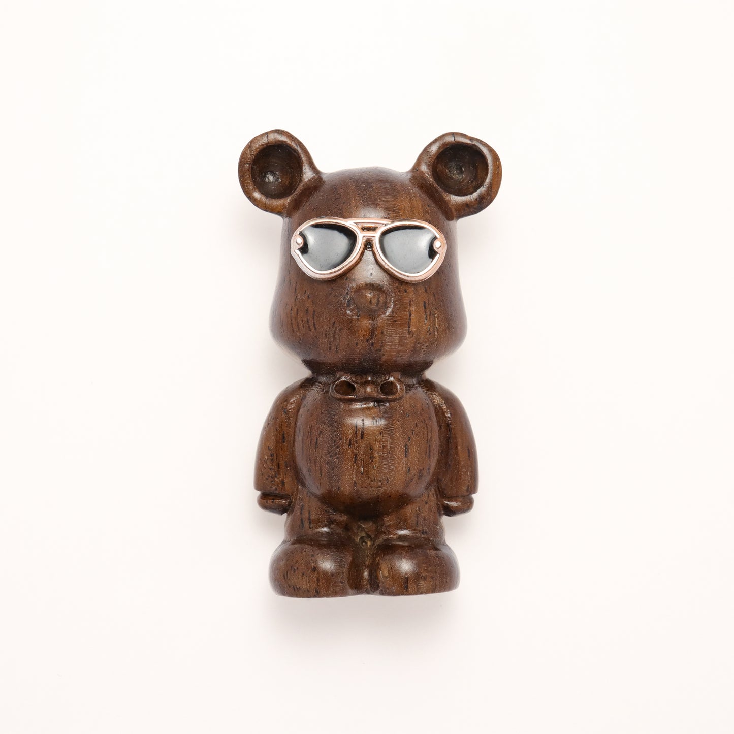 Gangster Bear - Sandalwood Sculpture Ornament