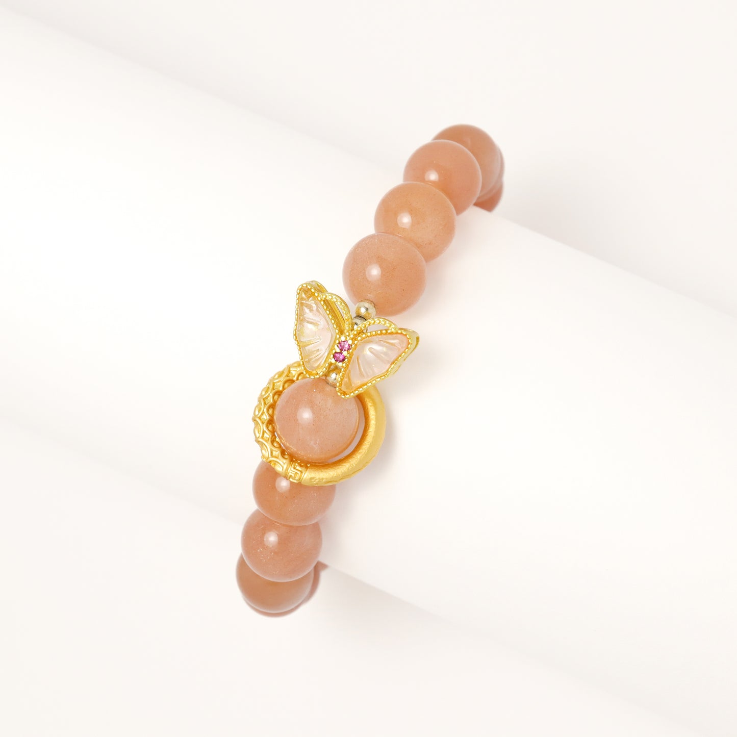 Lycaena - Orange Moonstone Bracelet