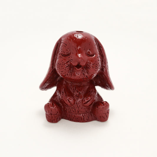 Little Cute Rabbit - Cinnabar Sculpture Ornament