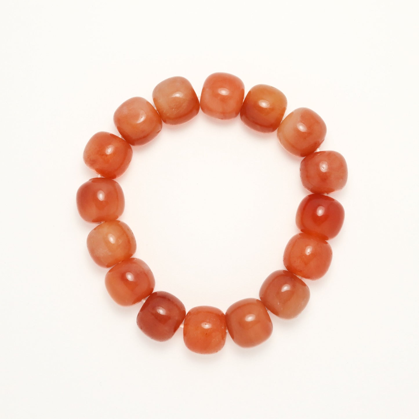 Golden Red Cherry - She Tai Cui Jade Bracelet