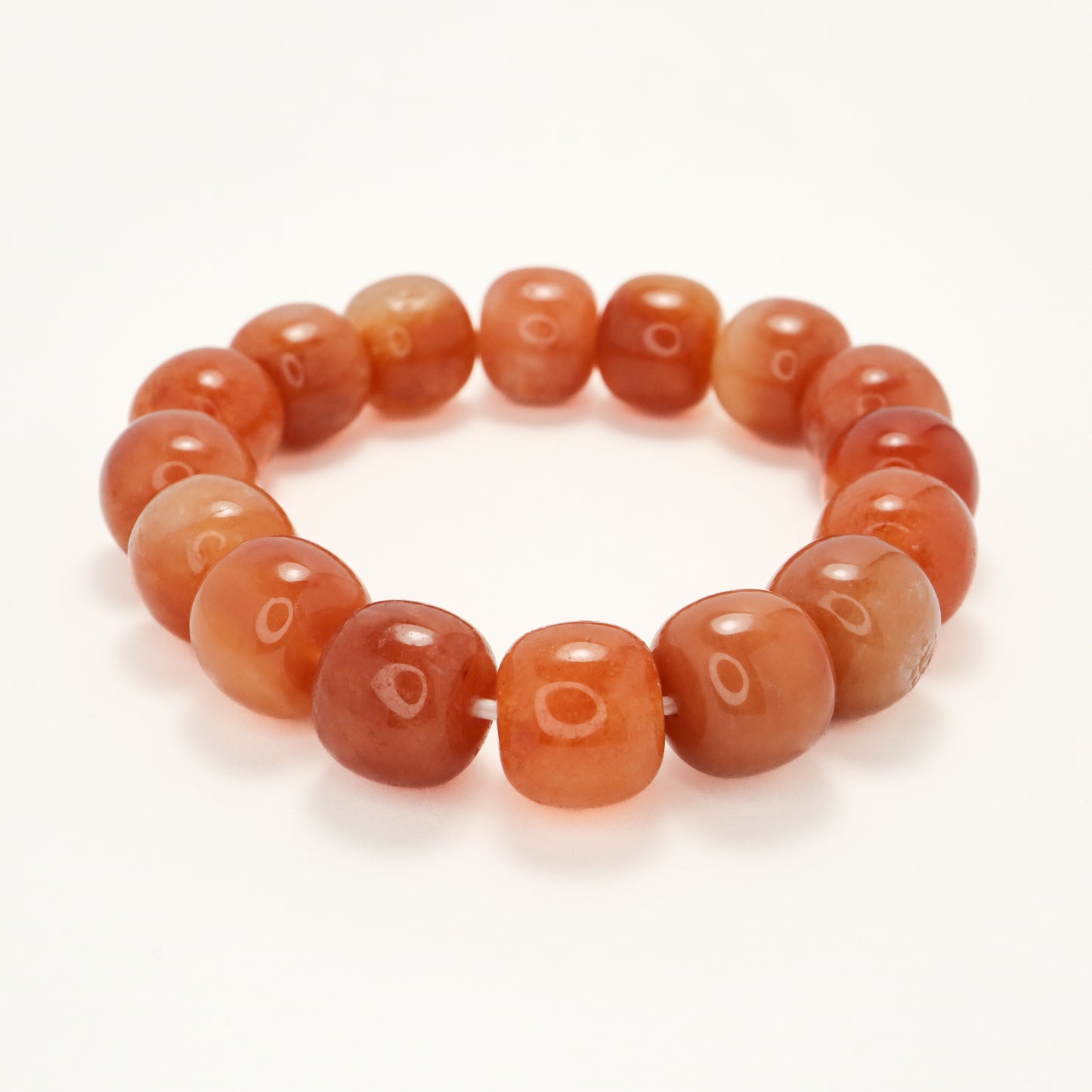 Golden Red Cherry - She Tai Cui Jade Bracelet