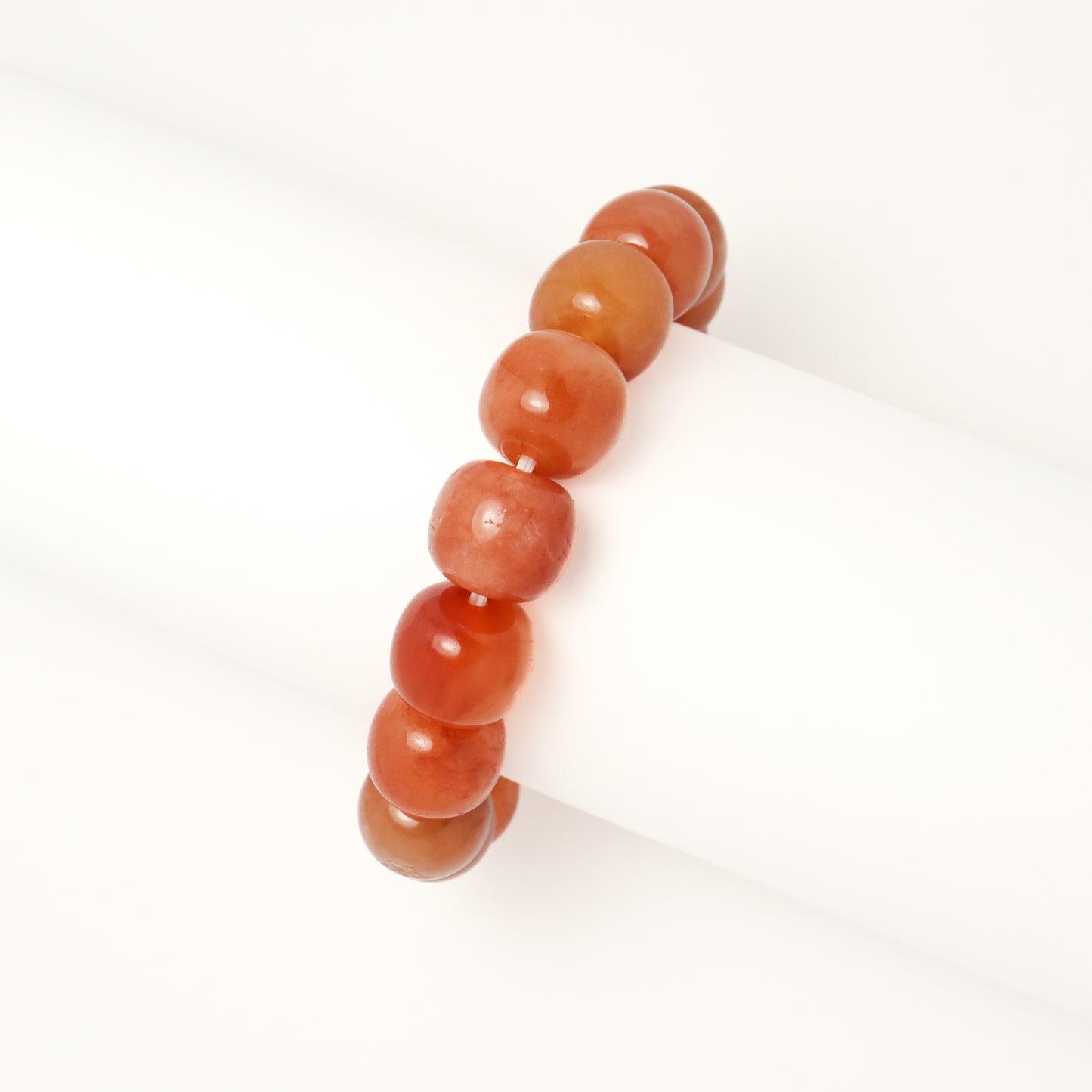 Golden Red Cherry - She Tai Cui Jade Bracelet