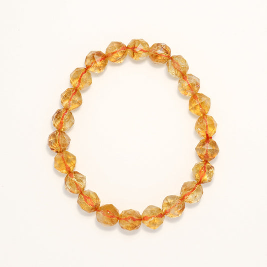 Lucky Secret - Citrine Diamond Cut Bracelet