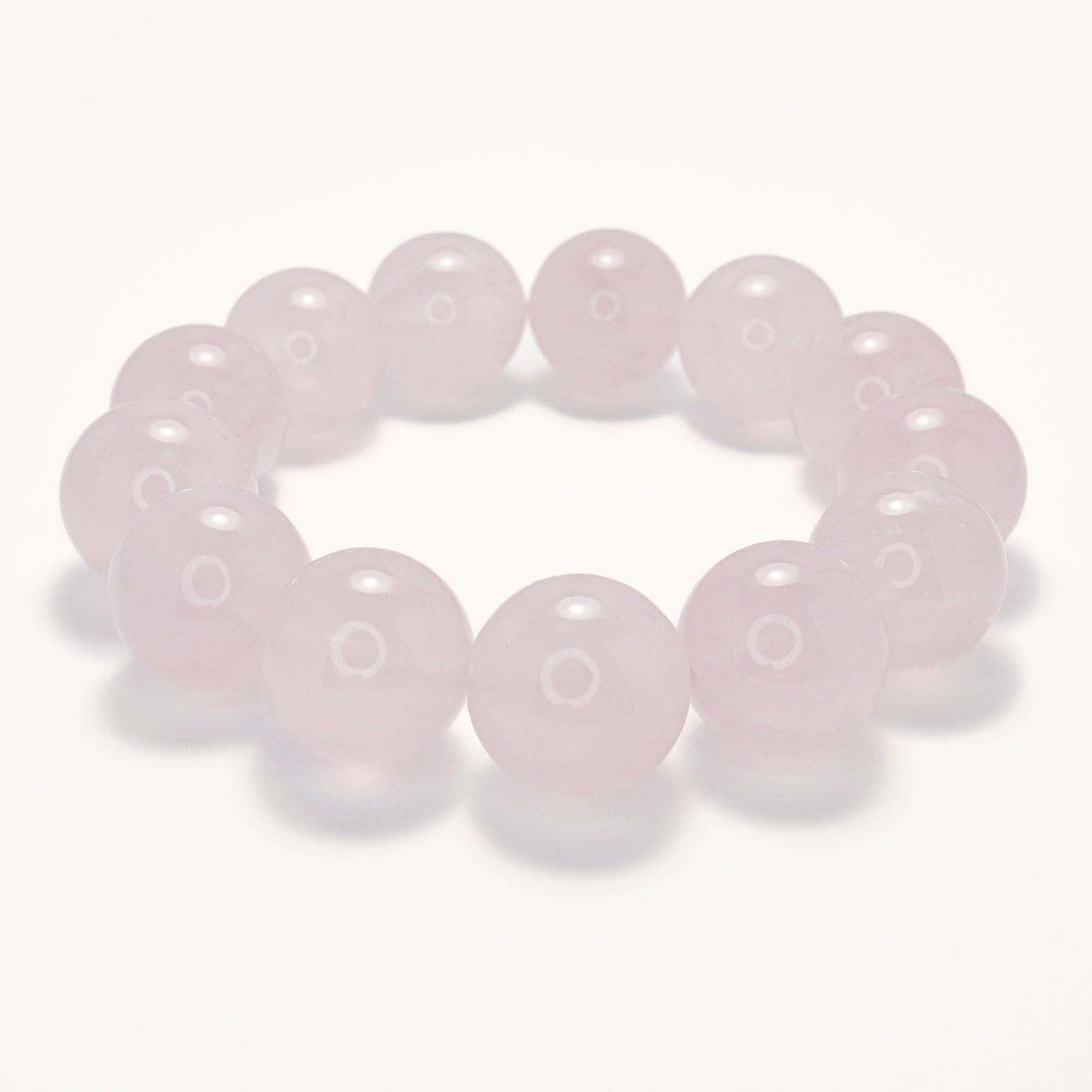 Infinite Love I - High Grade 18mm Rose Quartz Bracelet