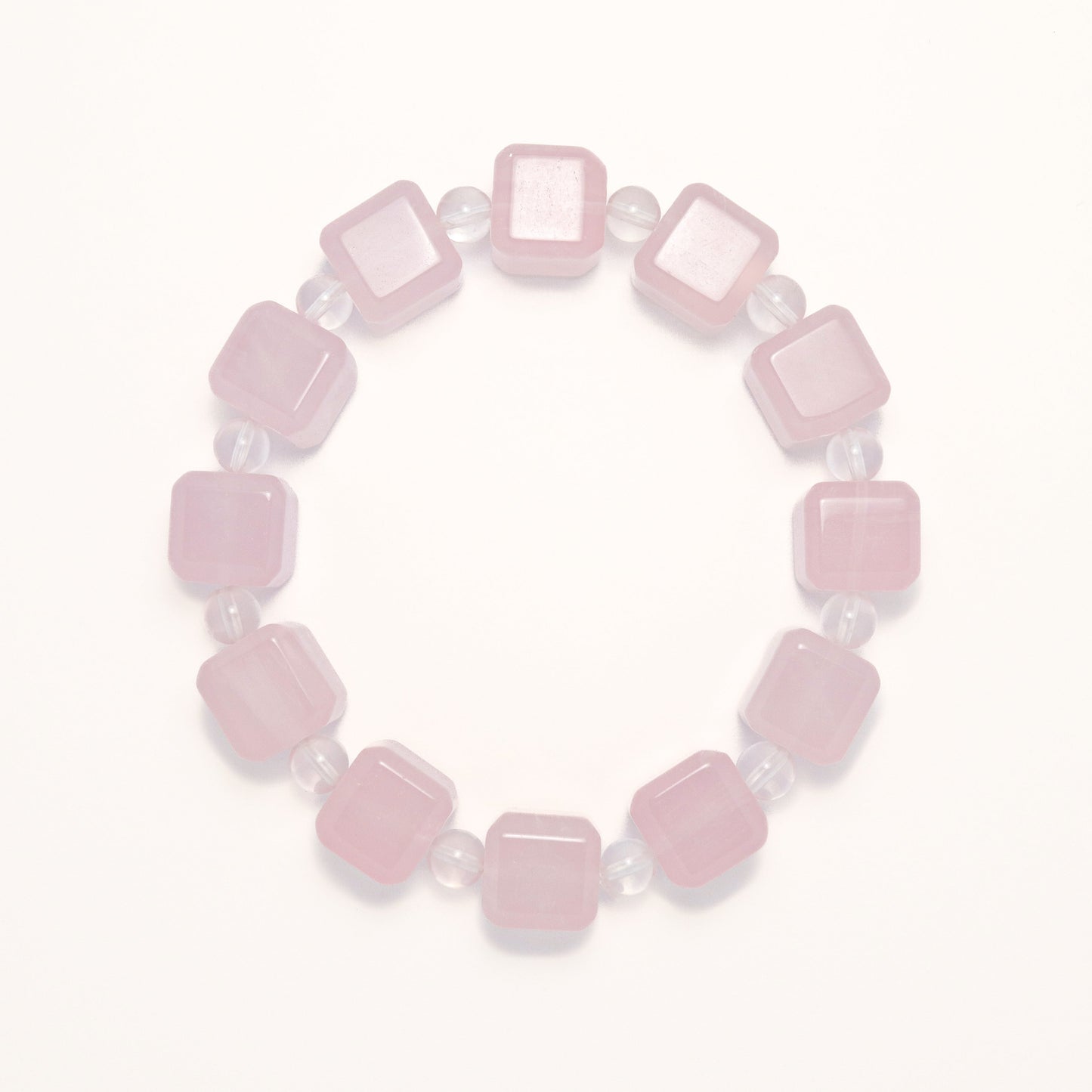 Magic Love - Rose Quartz Cube Bracelet