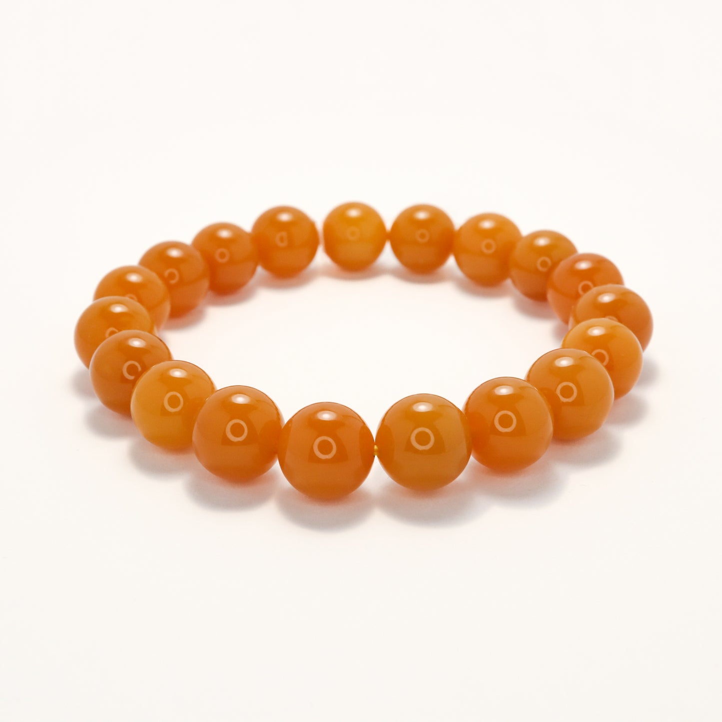 Golden Blessing - Burmese Yellow Dragon Jade Bracelet