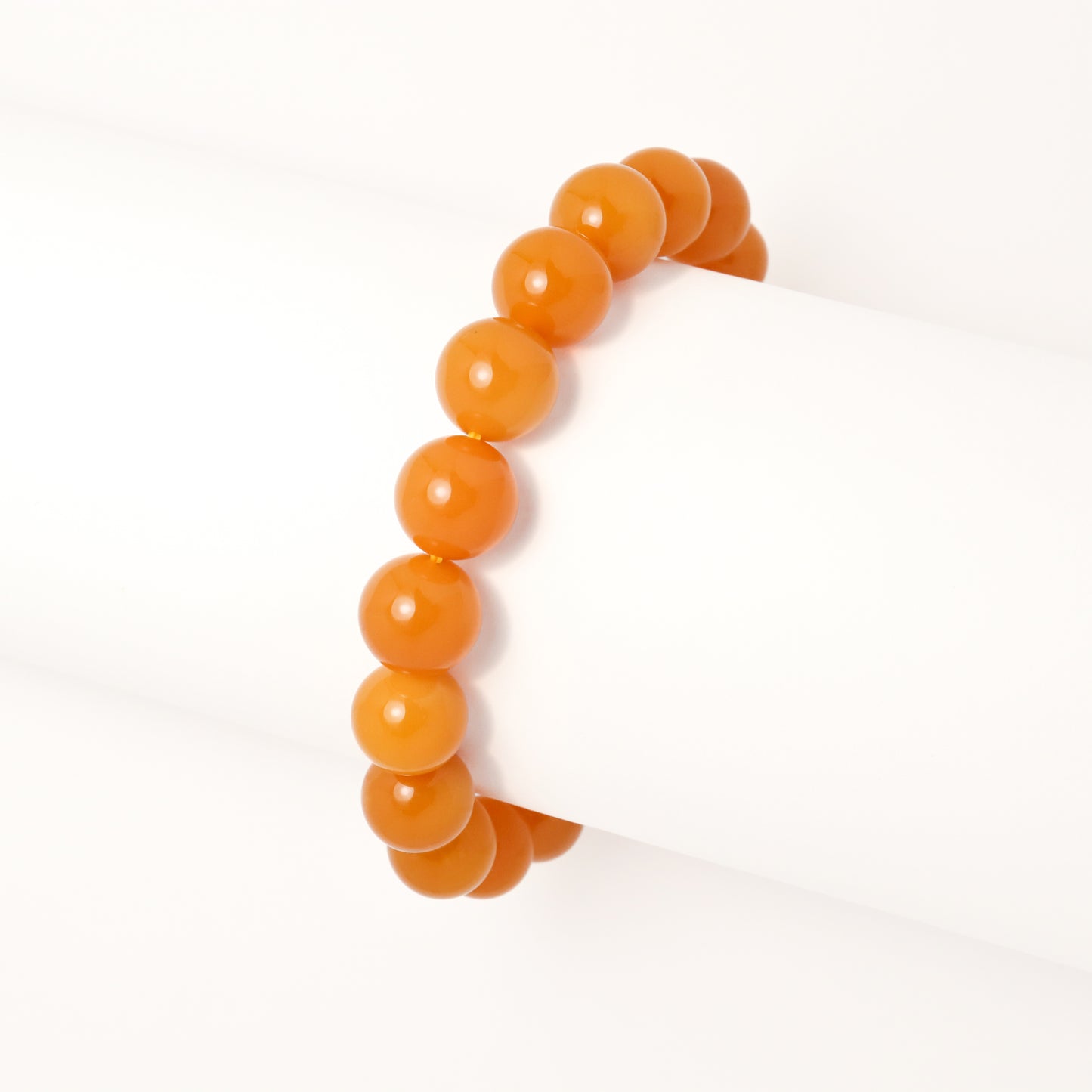 Golden Blessing - Burmese Yellow Dragon Jade Bracelet