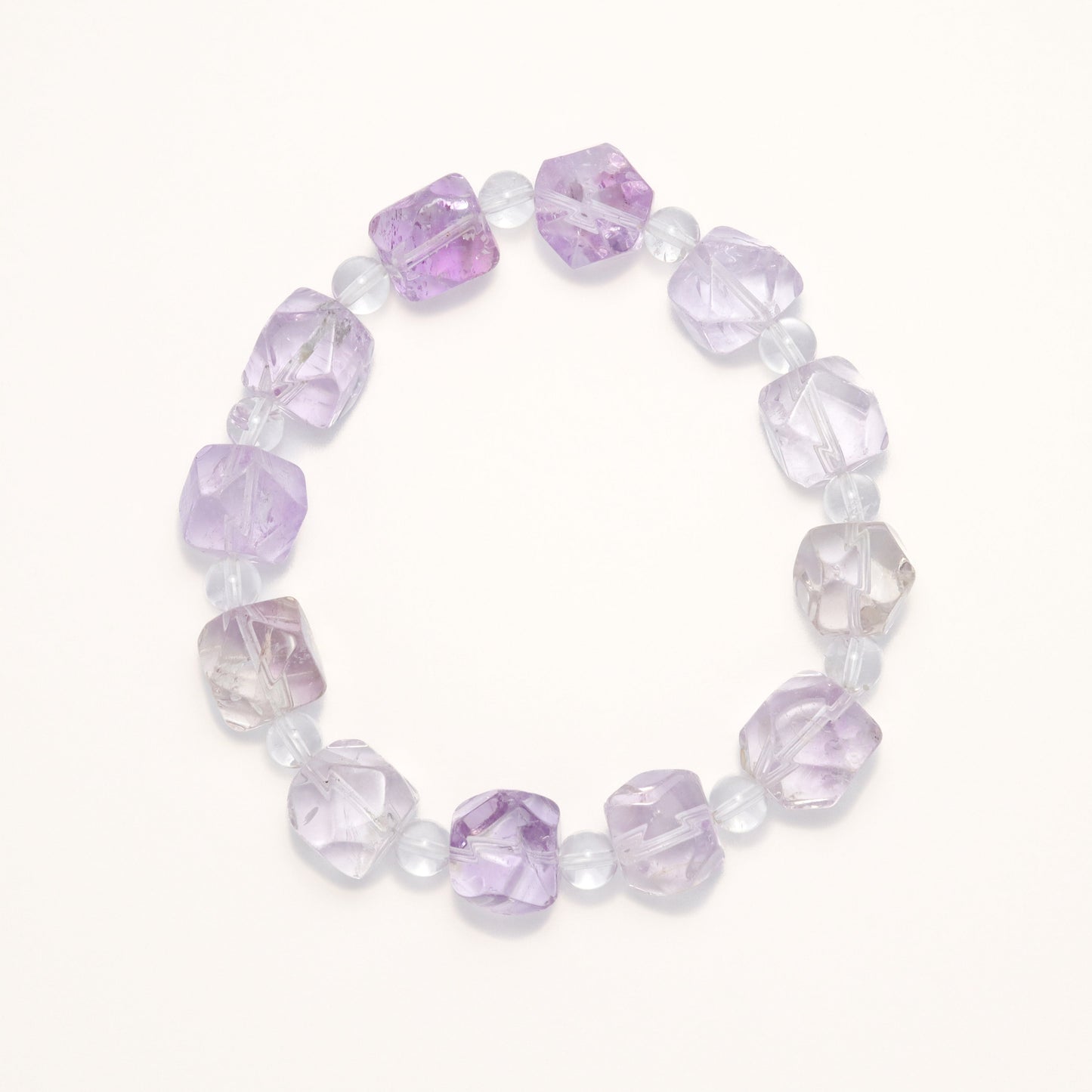 Wisdom & Wealth - Nature Diamond Cut Ametrine Bracelet