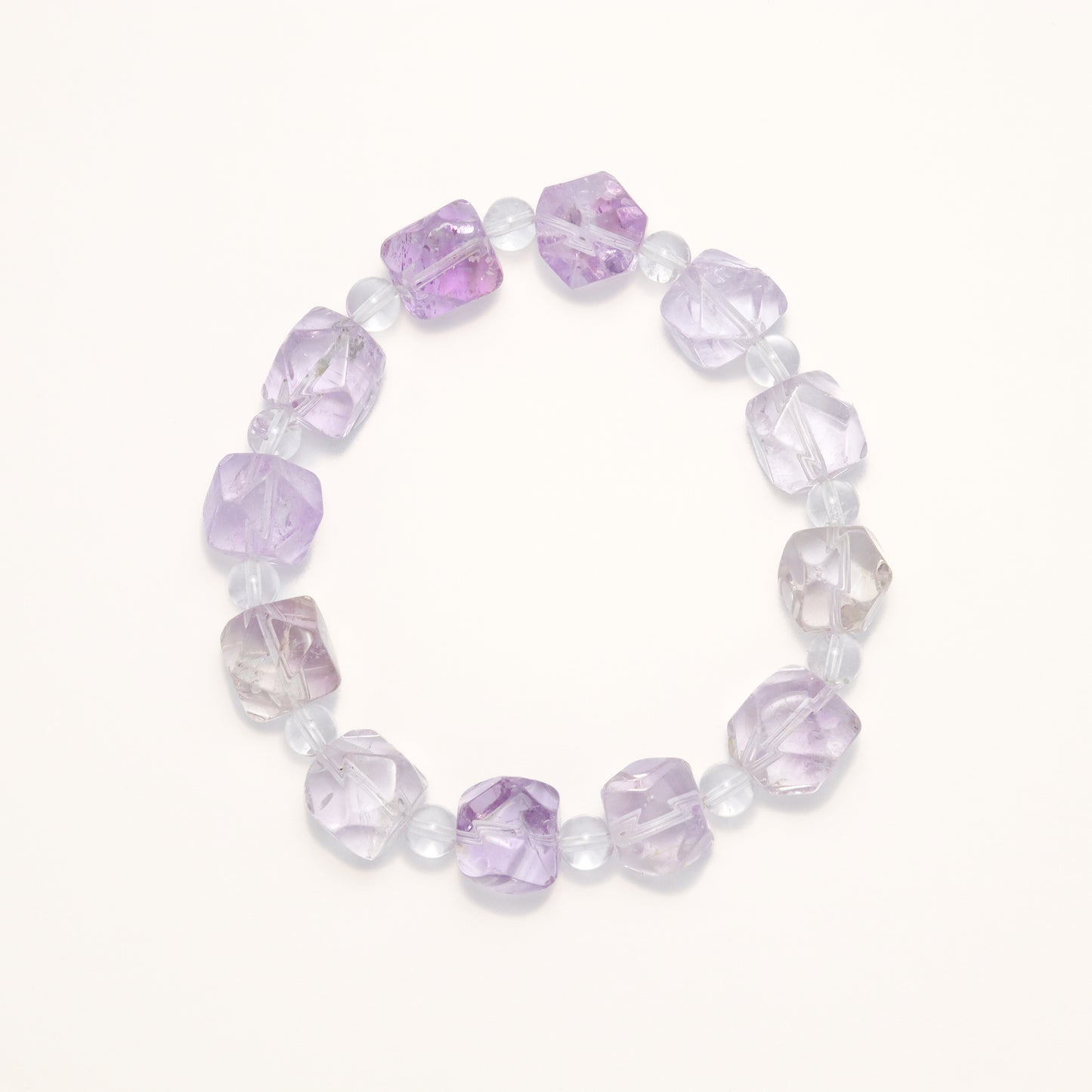 Wisdom & Wealth - Nature Diamond Cut Ametrine Bracelet