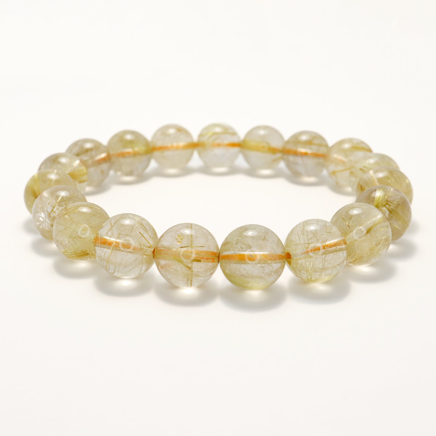 Blonde Beauty - Golden Rutilated Quartz Titanium Crystal Bracelet (10-10.5mm)