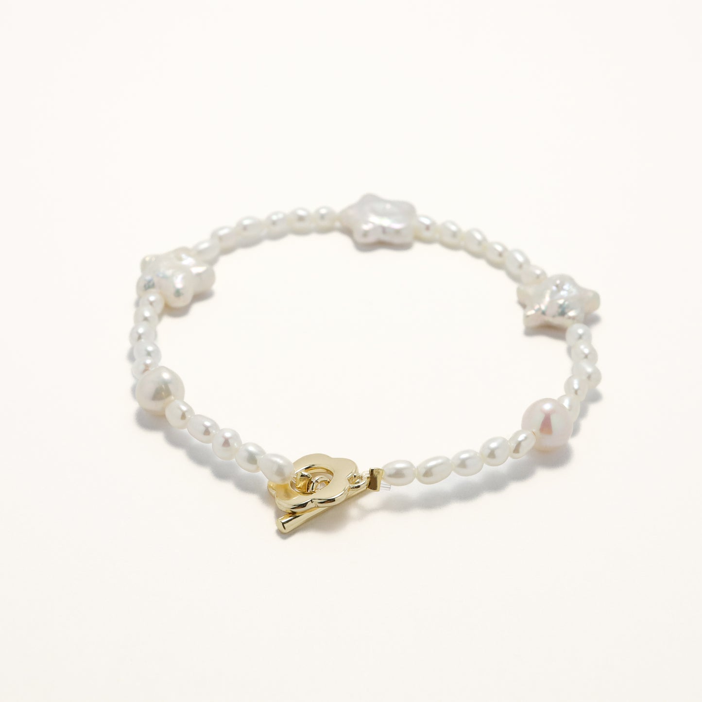 Ocean Star - Nature Baroque Freshwater Pearl Bracelet with OT Buckle