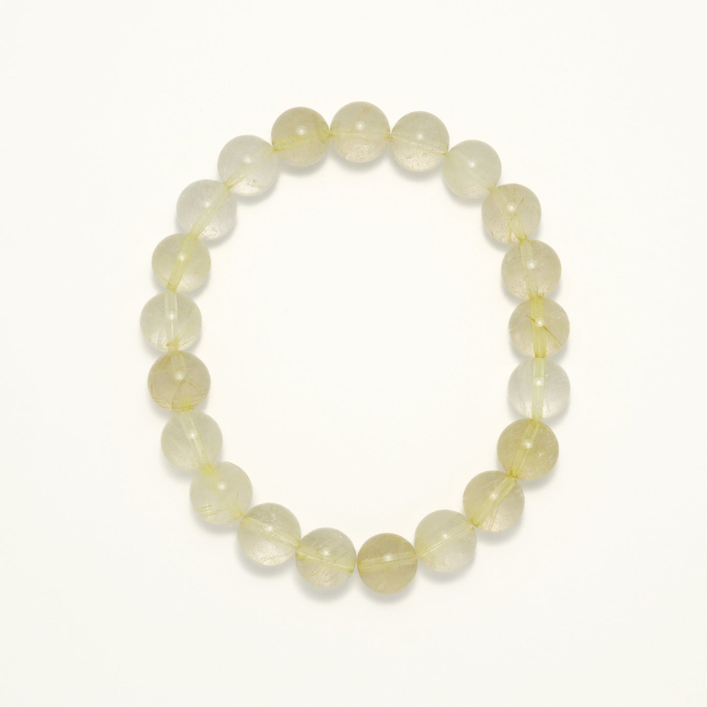 Venus Gold - Golden Rutilated Quartz Crystal Bracelet (9mm)