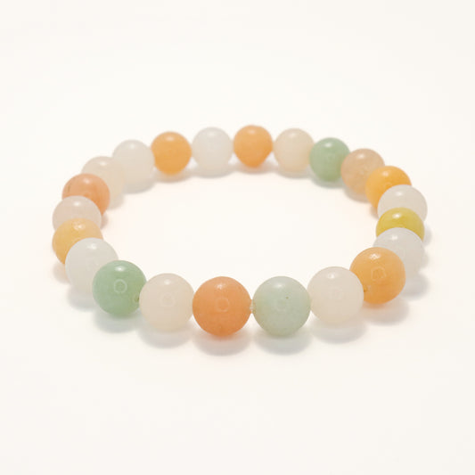 Jelly Beans -  Colorful She Tai Cui Jade Bracelet