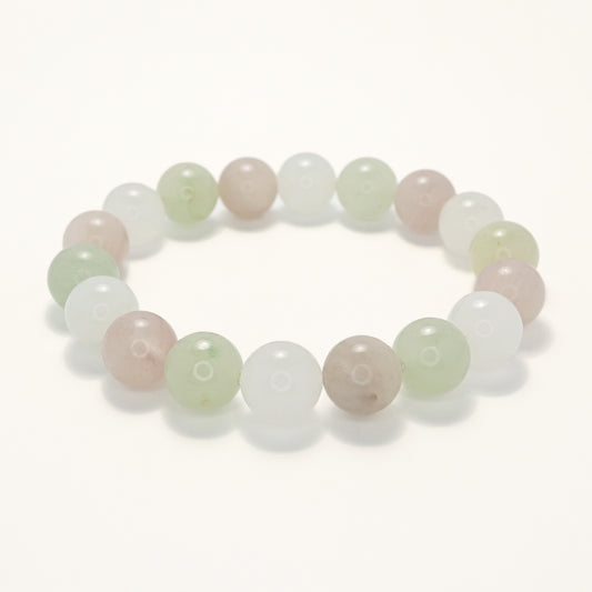 Jelly Beans -  Colorful She Tai Cui Jade Beads Bracelet