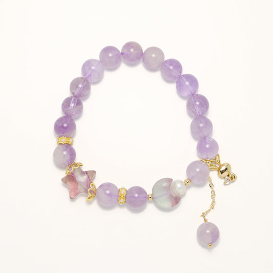 Fairy Tales - Lavender Amethyst & Fluorite Bracelet